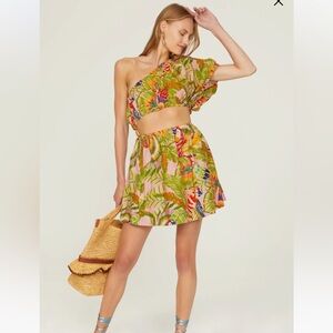 FARM Rio
Macaw Leaves Mini Dress M